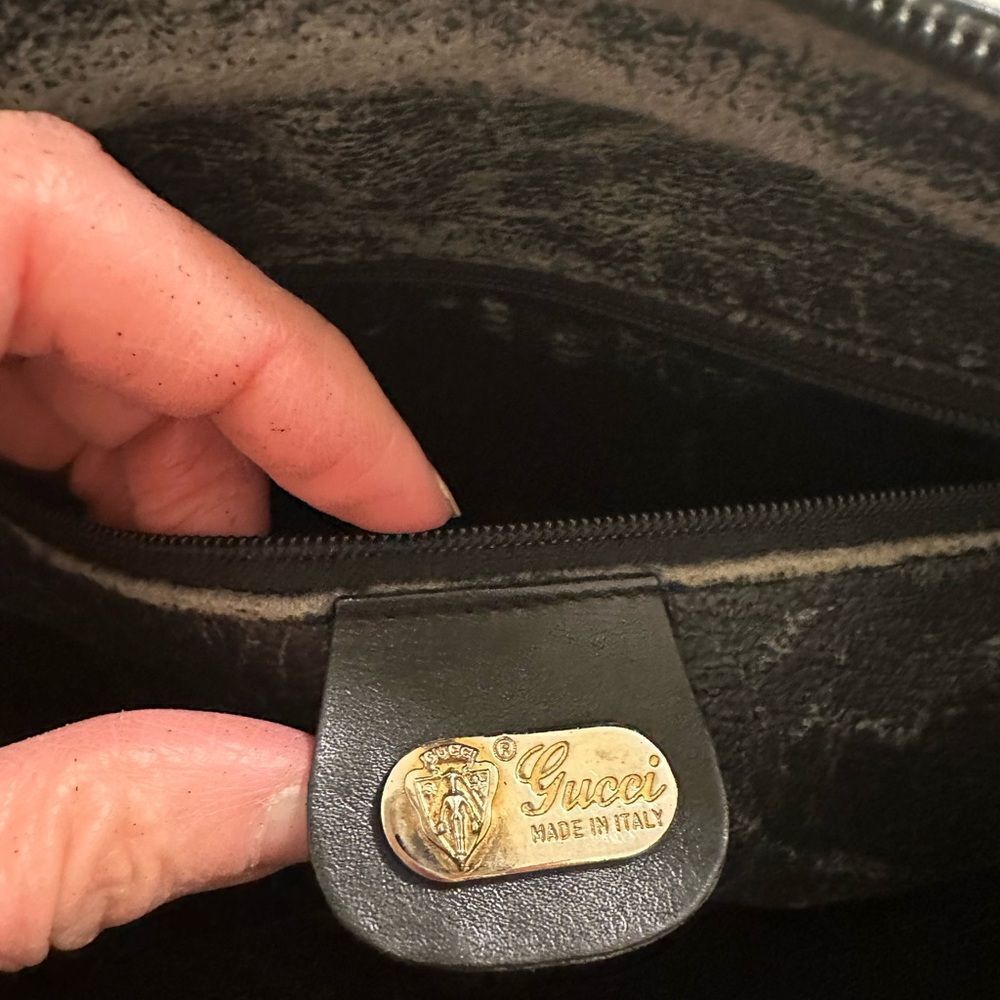 Gucci Black Crossbody Bag with Gold Zippers - Picture 8 of 8